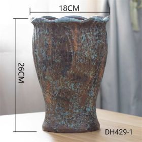 Crack Breathable Large Diameter Coarse Pottery Retro Ceramic Mage Basin (Option: Camouflage-DH429)