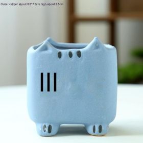 Creative Cute Kitty Succulent Flower Pot (Option: Kitty Smile Style)