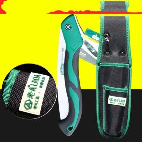 SK5 Material Woodworking Hand Saw Woodworking Saw Triple Fast Folding Saw, Garden Hand Saw (Option: Saw plus bag)