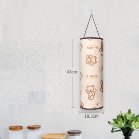 Kitchen Wall-mounted Extraction Storage Bag (Option: Bear)